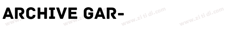 Archive gar字体转换